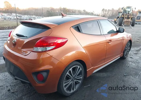 2016 Hyundai Veloster Turbo z USA, uszkodzony, nr VIN KMHTC6AE0GU285878